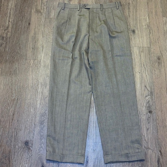 Lauren Ralph Lauren 36 x 32 wool gray pants - Picture 1 of 6